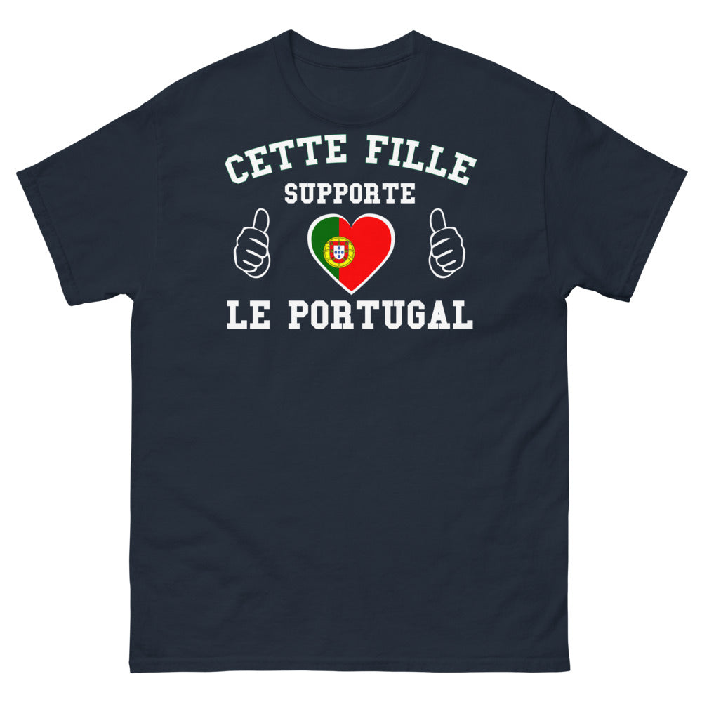T-shirt Portugal marine - Supportez avec humour et fierté