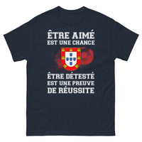 Thumbnail for T-shirt humour noir dos - Être aimé est une chance