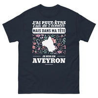 Thumbnail for T-shirt Aveyron marine - J'ai peut-être l'air de t'écouter