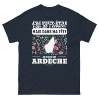 Thumbnail for T-shirt Ardèche marine - J'ai peut-être l'air de t'écouter