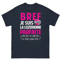Thumbnail for T-shirt Lozère marine - La parfaite Lozérienne au caractère fort