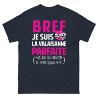Thumbnail for T-shirt Valaisanne noir dos - Caractère de merde assumé