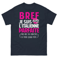 Thumbnail for T-shirt Italie marine - Caractère de merde avec humour
