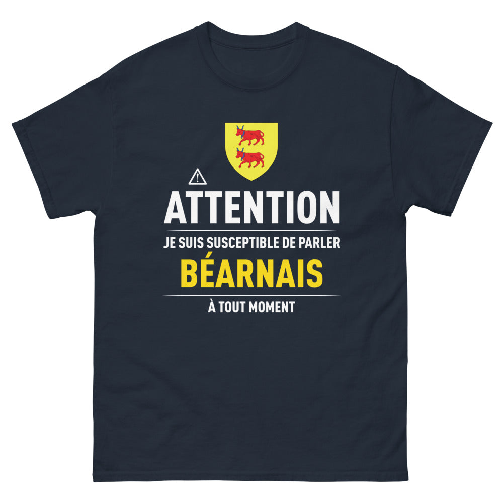 T-shirt Béarnais marine - Parler béarnais à tout moment