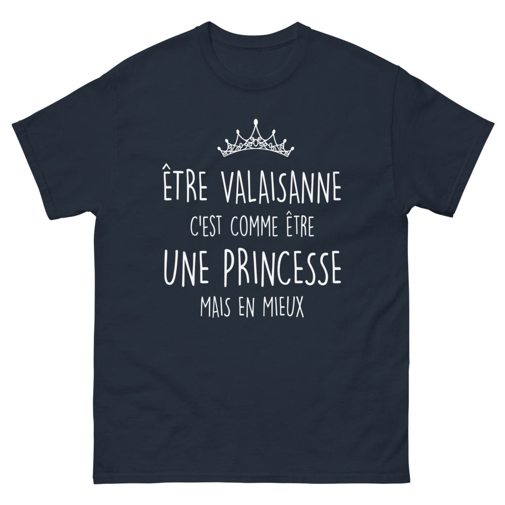 T-shirt Valaisanne marine - Comme une Princesse, mais en Mieux