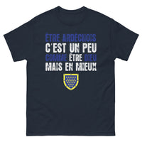 Thumbnail for T-shirt Ardèche marine - Être Dieu, mais en mieux