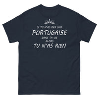 Thumbnail for T-shirt Portugal marine - Si tu n’as pas une Portugaise dans ta vie