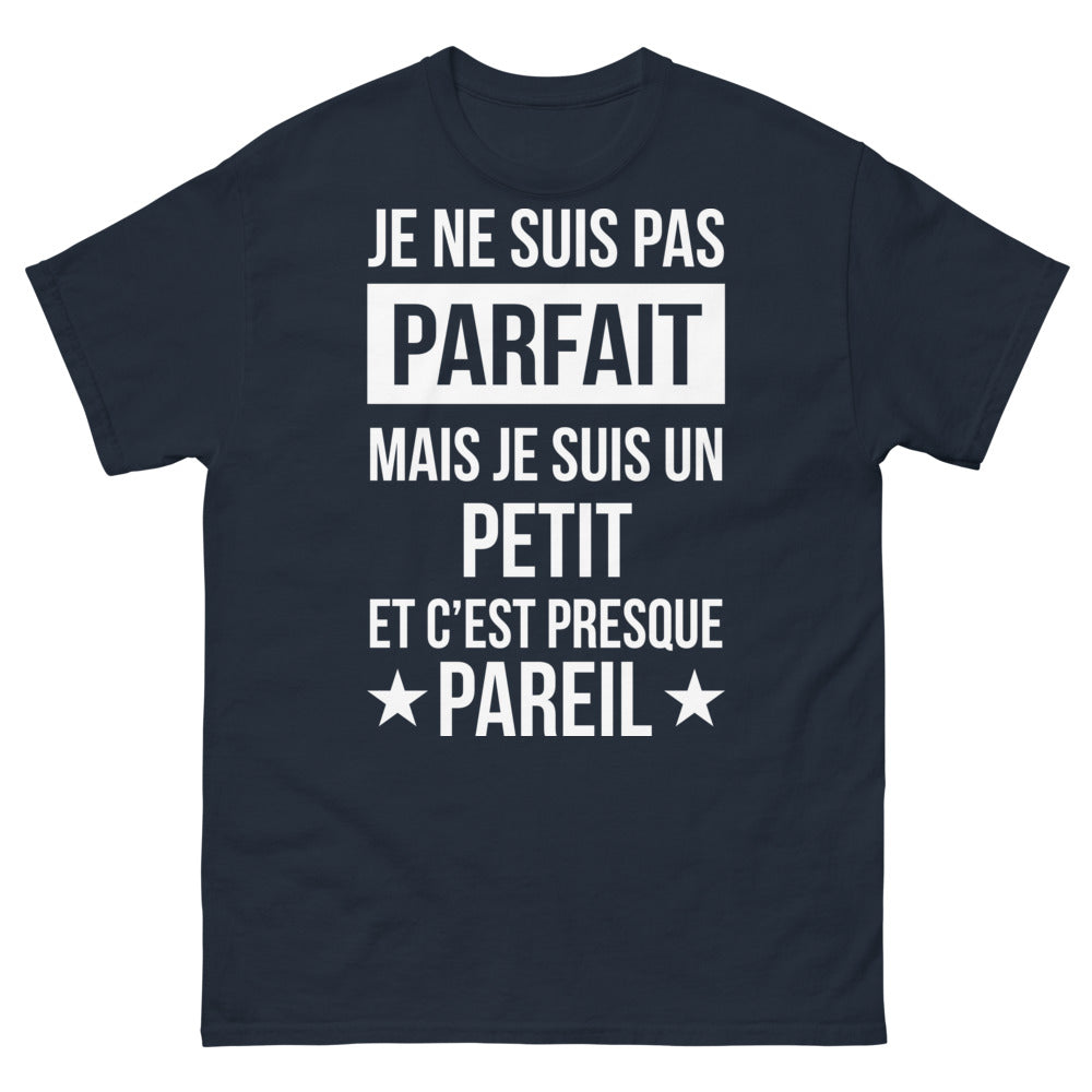 T-shirt Franco-Suisse marine - Je ne suis pas parfait, mais je suis un petit