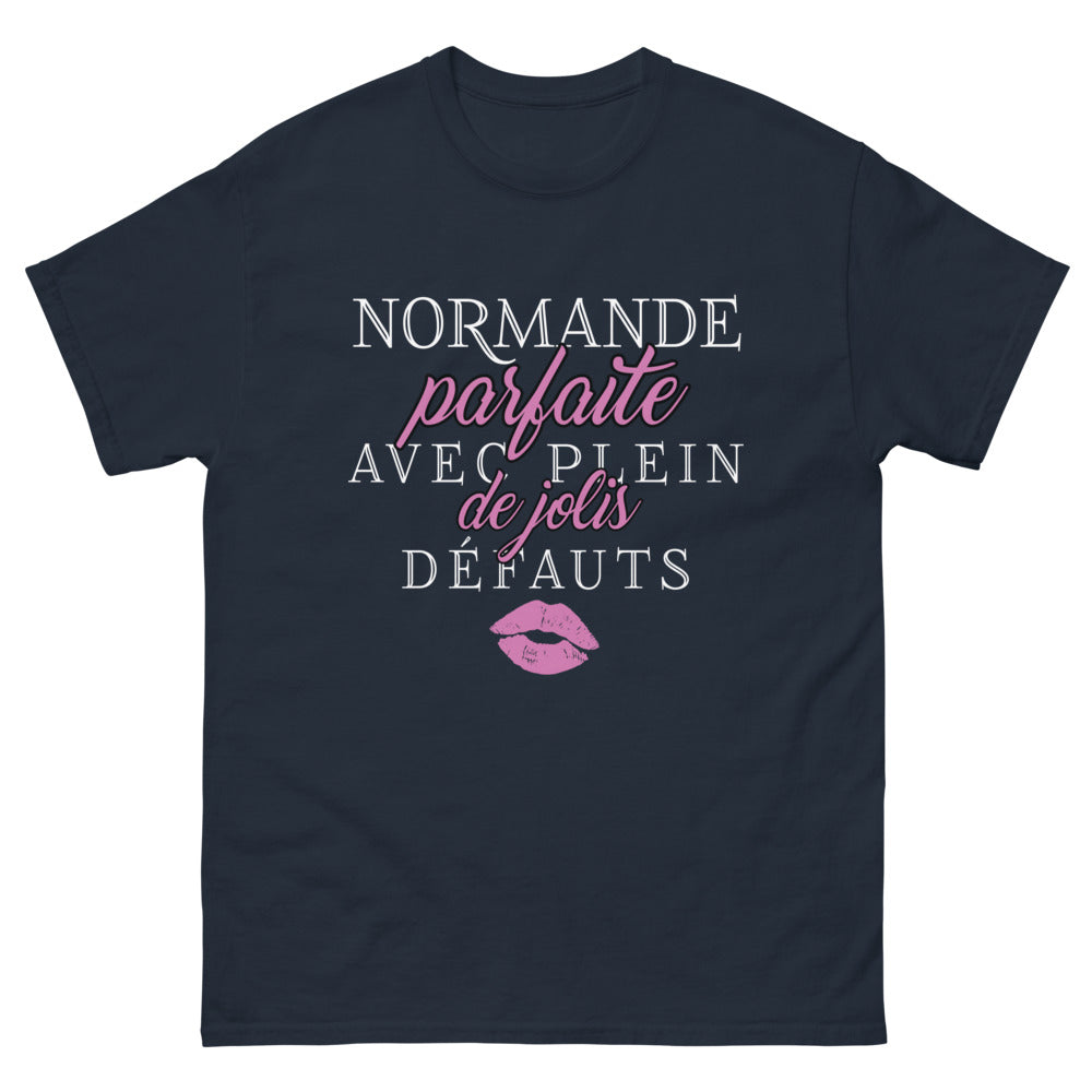 T-shirt Normande Parfaite marine - Jolis défauts avec humour