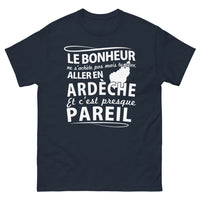 Thumbnail for T-shirt Ardèche marine - Le bonheur ne s'achète pas