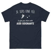 Thumbnail for T-shirt Aide-soignante marine - Je suis une fée, la fée pas chier