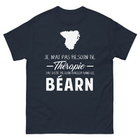 Thumbnail for T-shirt Béarn marine - Pas besoin de thérapie, juste du fromage