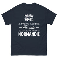 Thumbnail for T-shirt Normandie marine - Pas de thérapie, juste l'aventure