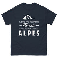 Thumbnail for T-shirt Alpes marine - Je n'ai pas besoin de thérapie