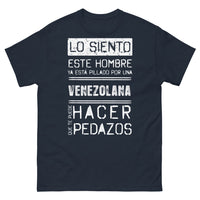 Thumbnail for T-shirt Venezuela marine - Lo siento, este hombre ya está pillado