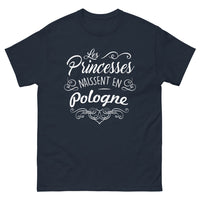 Thumbnail for T-shirt Pologne marine - Les princesses naissent en Pologne
