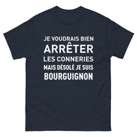 Thumbnail for T-shirt Bourgogne marine - Je suis Bourguignon !