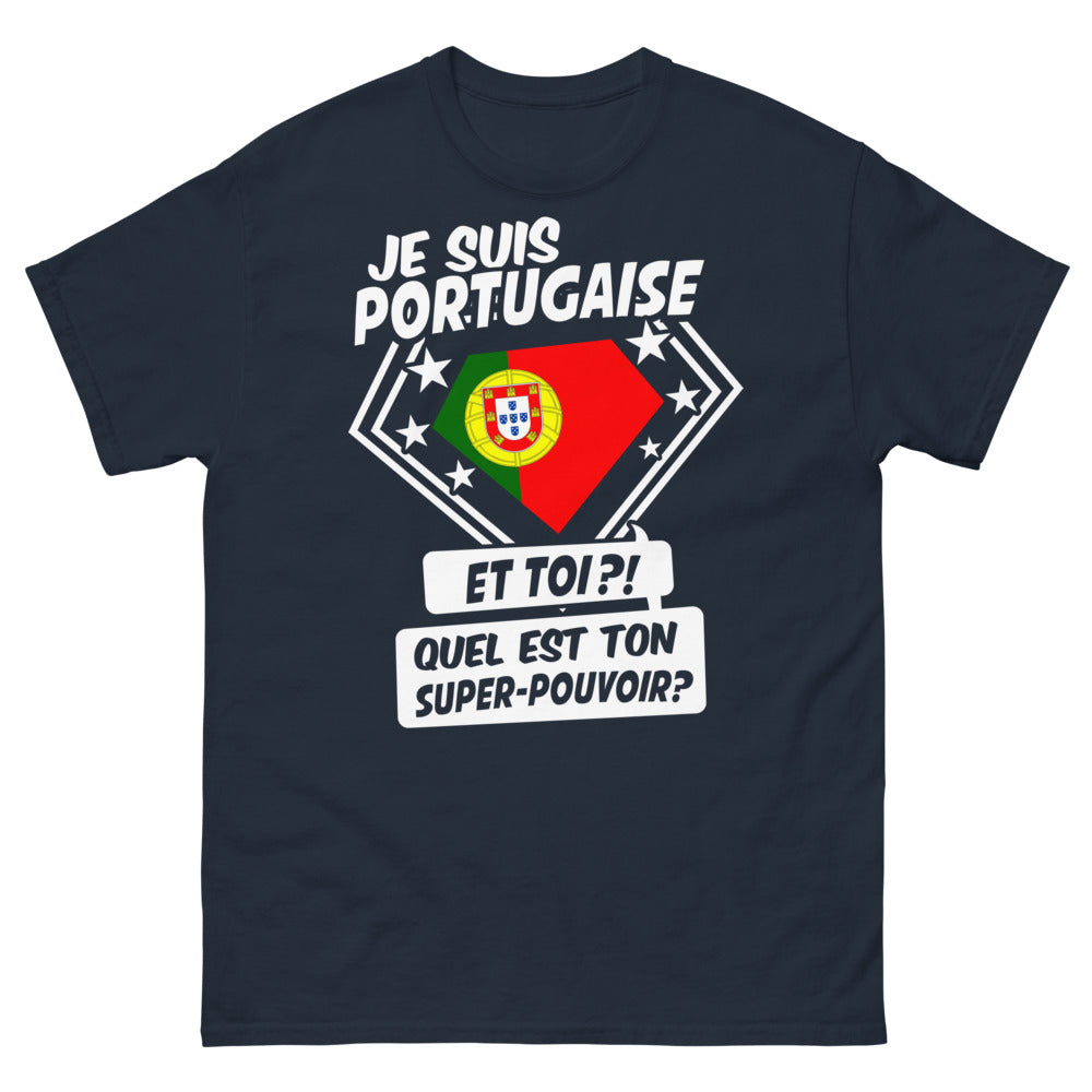 T-shirt Portugal marine - Quel est votre super pouvoir ?