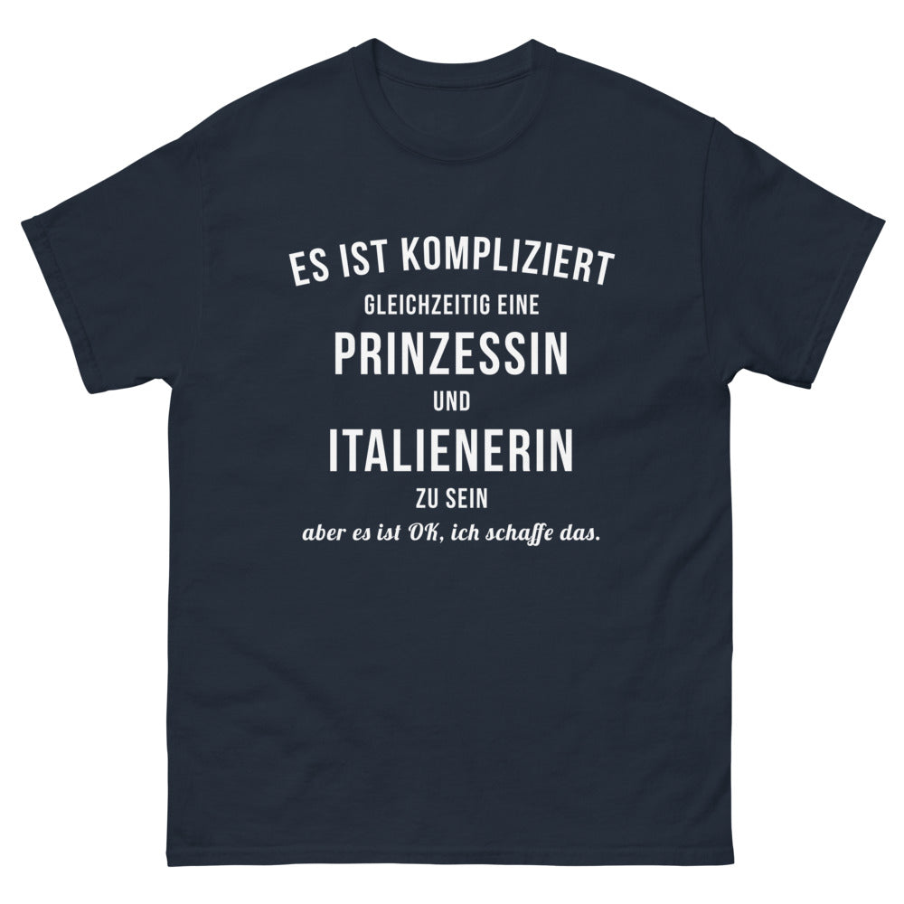T-shirt Italie marine - Es ist kompliziert aber es ist okay