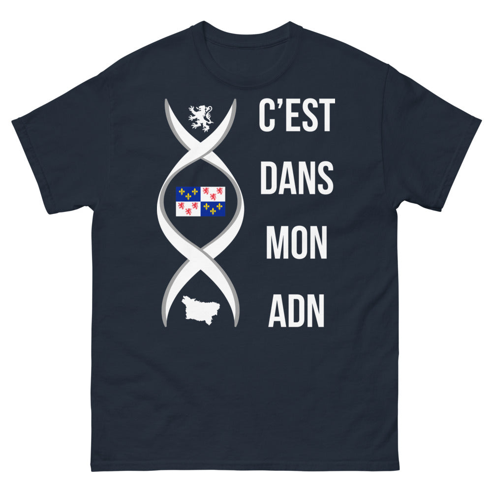 T-shirt France marine - Fier de mes racines