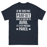Thumbnail for T-shirt avril noir dos - Je ne suis pas parfait mais je suis né en avril