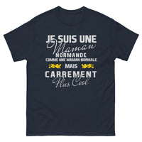 Thumbnail for T-shirt Normandie marine - Maman comme une maman normale mais plus cool