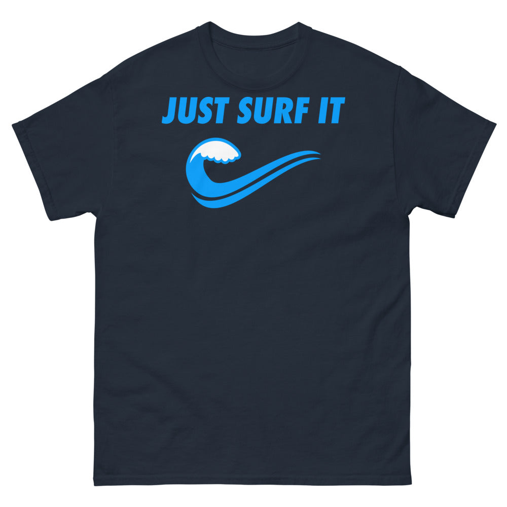 T-shirt Surf noir dos - Just Surf It design humoristique