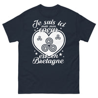 Thumbnail for T-shirt Bretagne marine - Mon cœur est en Bretagne