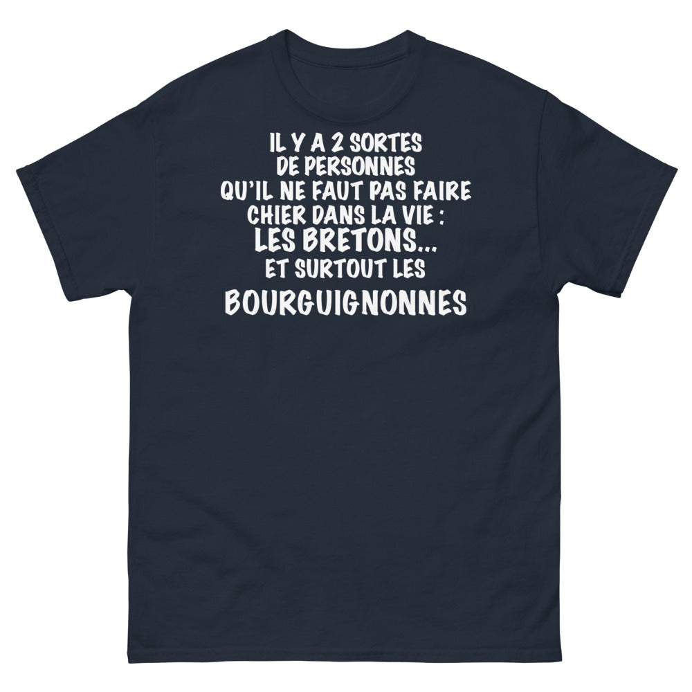 T-shirt Bourgogne noir - Ne faites pas chier un régional