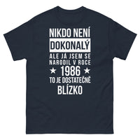 Thumbnail for T-shirt Année de Naissance 1986 marine - Nikdo Neni Dokonaly...