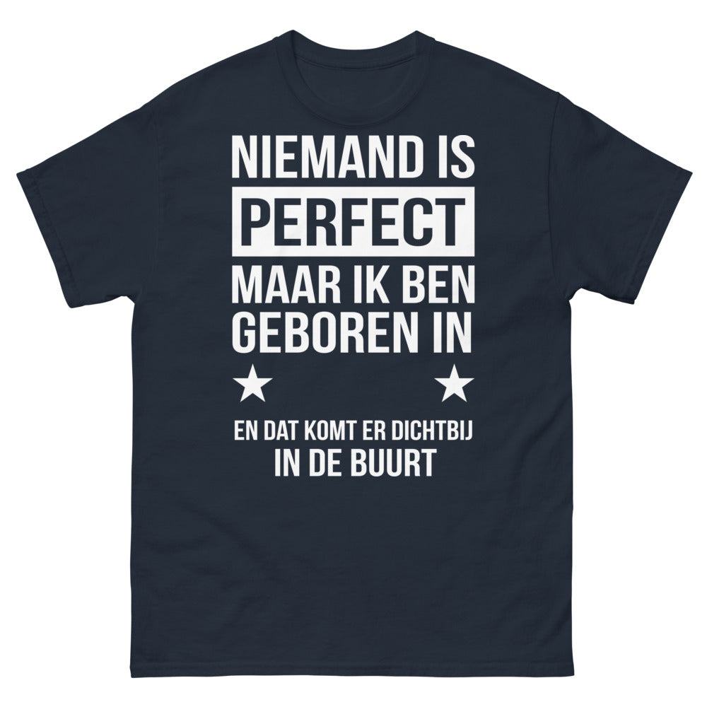 T-shirt Flandre marine - Personne n'est parfait, humour local