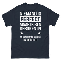 Thumbnail for T-shirt Flandre marine - Personne n'est parfait, humour local