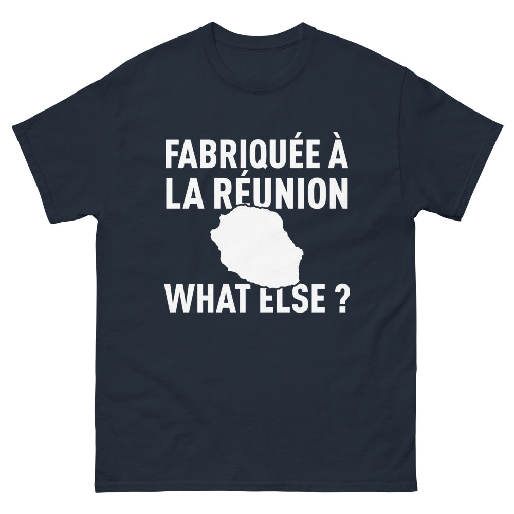 T-shirt Réunion marine - Quoi d'autre ? design humoristique