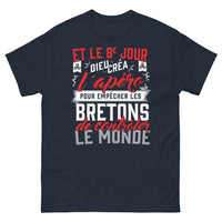 Thumbnail for T-shirt Bretagne marine - Et le 8e jour Dieu créa l'apéro