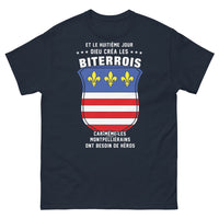 Thumbnail for T-shirt Biterrois marine - Un héros pour Montpellierains