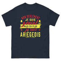 Thumbnail for T-shirt Ariège marine - Non seulement je suis génial