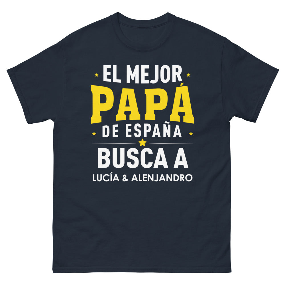 T-shirt Espagne marine - El Mejor Papá de España