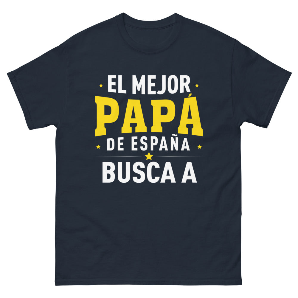 T-shirt Espagne marine - El Mejor Papá de España