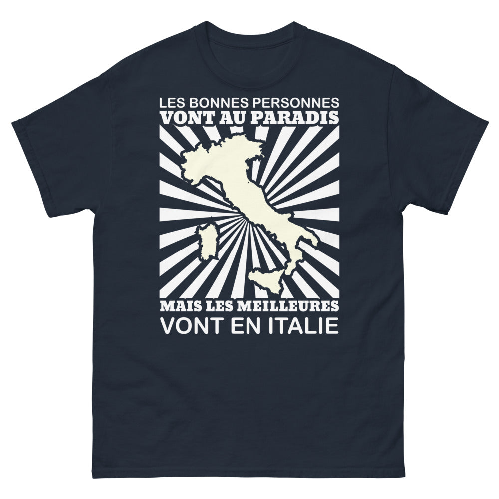 T-shirt Italie marine - Les meilleures vont en Italie