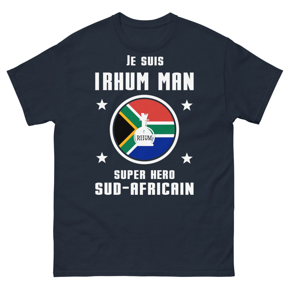 T-shirt Sud-Africain marine - Je suis Rhum Man, Super Héros