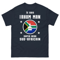Thumbnail for T-shirt Sud-Africain marine - Je suis Rhum Man, Super Héros