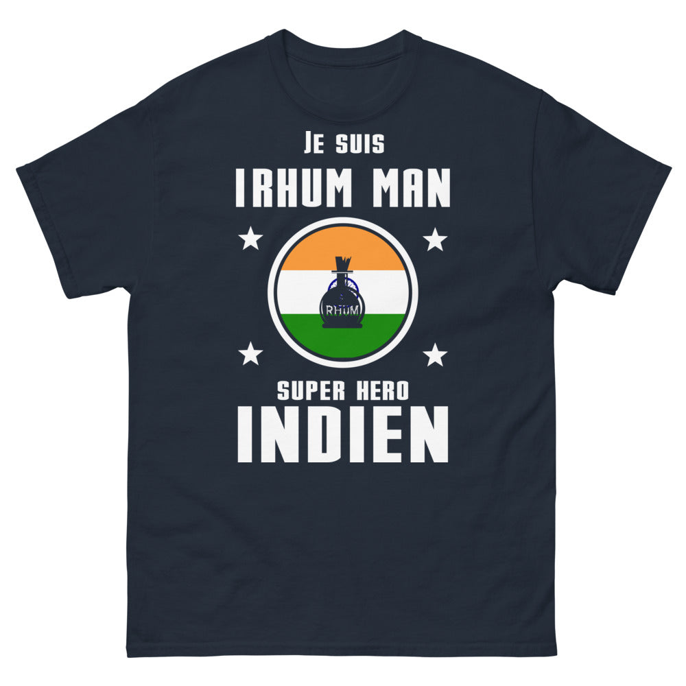 T-shirt Indien Sombre marine - Rhum Man super héros local