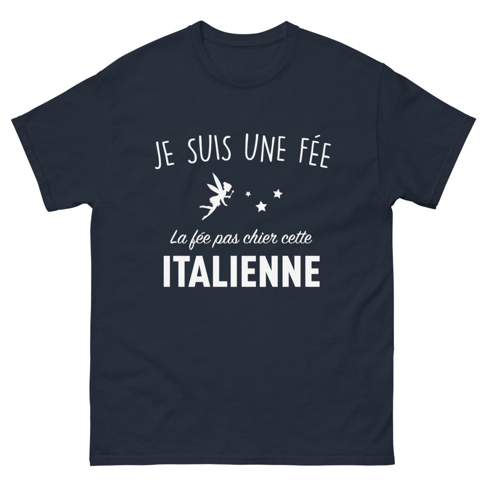 T-shirt Italie marine - Je suis une fée, l'italienne forte