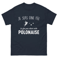 Thumbnail for T-shirt Pologne marine - Je suis une fée, la fée pas chier