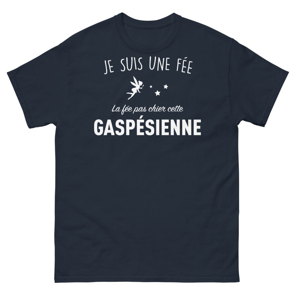 T-shirt Gaspésienne marine - Je suis une fée, la fée pas chier