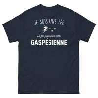 Thumbnail for T-shirt Gaspésienne marine - Je suis une fée, la fée pas chier