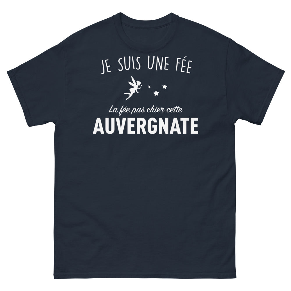 T-shirt Auvergne marine - Je suis une fée pas chier