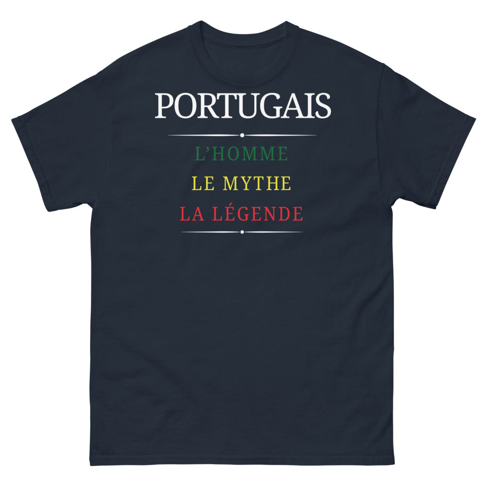T-shirt Portugais marine - L'homme, le mythe, la légende