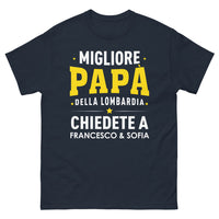 Thumbnail for T-shirt Lombardie marine - Migliore Papà della Lombardia