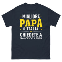 Thumbnail for T-Shirt Italia blu - Migliore Papà d'Italia
